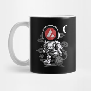 Astronaut Avalanche AVAX Coin To The Moon Crypto Token Cryptocurrency Wallet Birthday Gift For Men Women Kids Mug